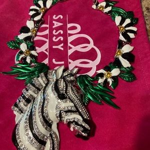 Sassy Jones Samba Bib Zebra
